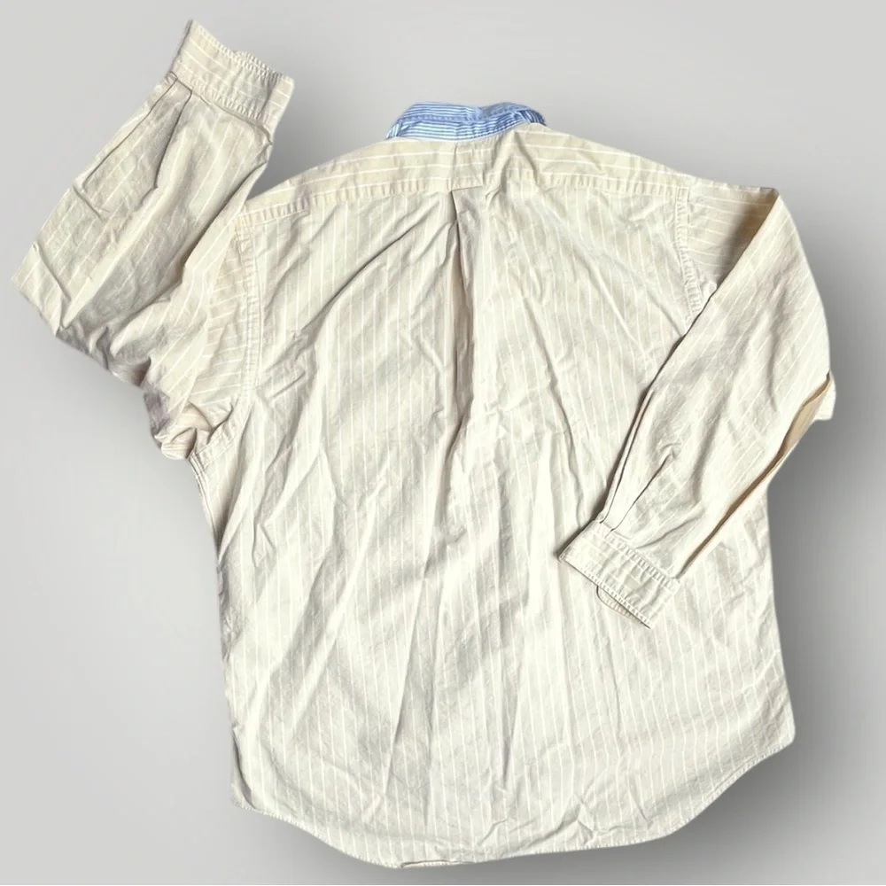 Ralph Lauren Yellow Striped Men's Shirt - Picture 2 of 15